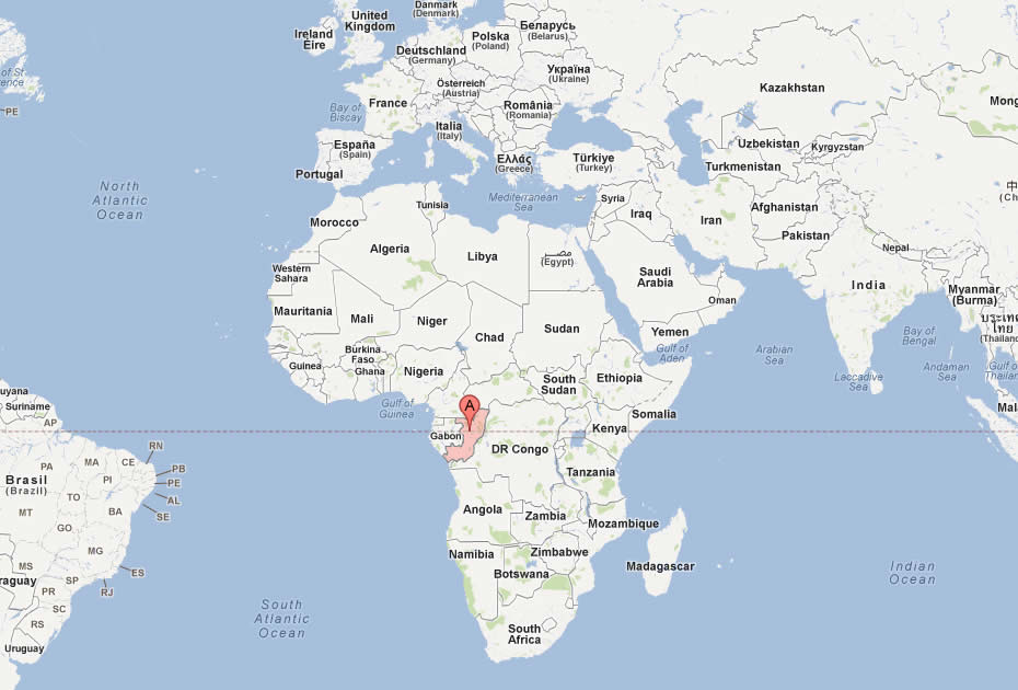 carte du Republique du Congo monde